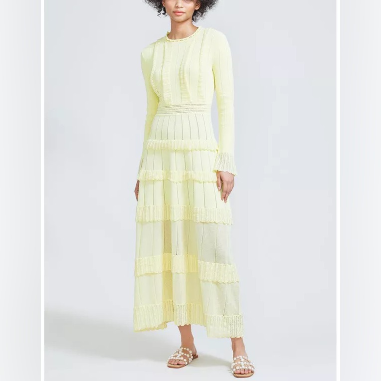 Elegant Yellow Maxi Dress